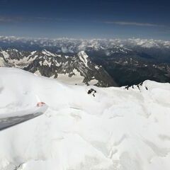 Flugwegposition um 14:22:33: Aufgenommen in der Nähe von 11013 Courmayeur, Aostatal, Italien in 4700 Meter